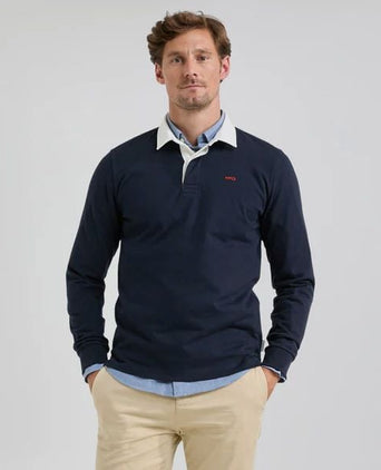 McGregor rugbyshirt donkerblauw | Regular-fit