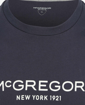 Essential t-shirt logo donkerblauw