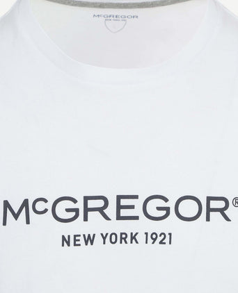 Essential t-shirt logo wit