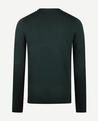 Trui merino blend donkergroen