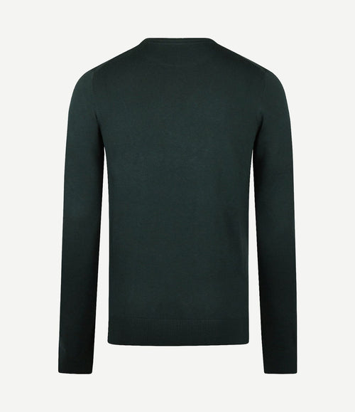 Trui merino blend donkergroen