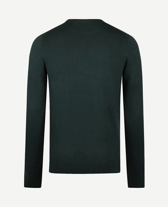 Trui merino blend donkergroen