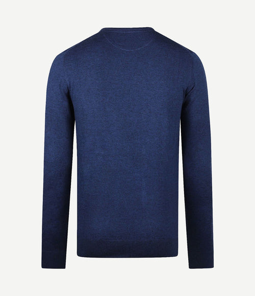 Trui merino blend donkerblauw
