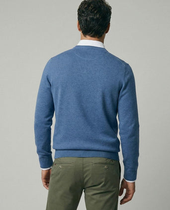 Trui cotton cashmere vintage blauw