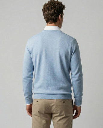 Trui cotton cashmere powder blauw