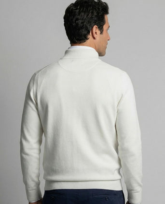 Half-zip trui cotton cashmere kit