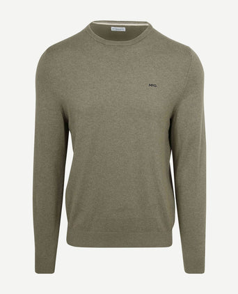 Trui cotton cashmere olivine