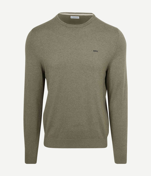 Trui cotton cashmere olivine