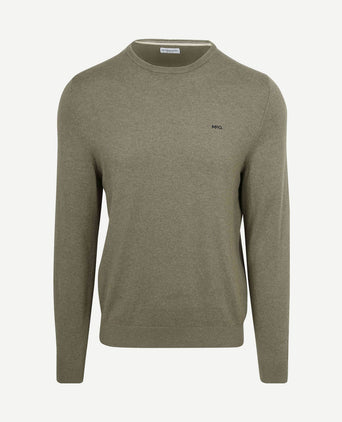 Trui cotton cashmere olivine