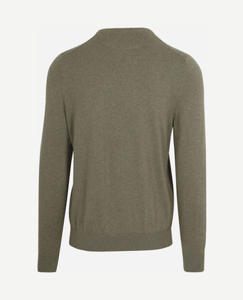 Trui cotton cashmere olivine