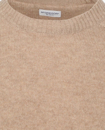 Trui lamswol melange sand