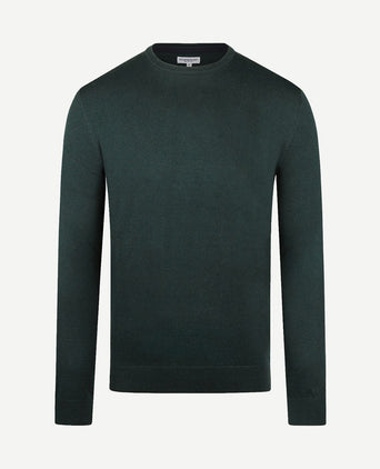 Trui merino blend donkergroen