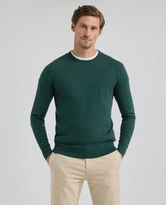 McGregor trui merino blend donkergroen | Regular-fit