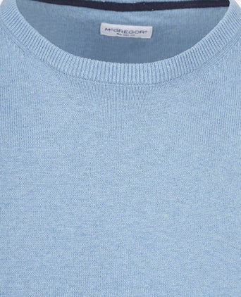 Trui merino blend ice blauw