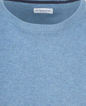 Trui merino blend lichtblauw