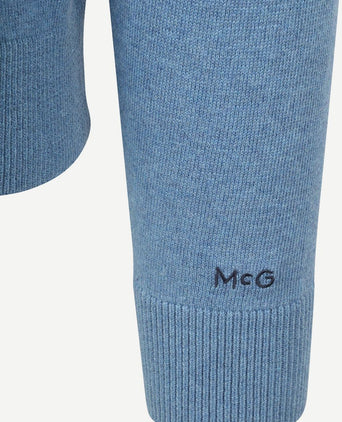 Trui merino blend lichtblauw
