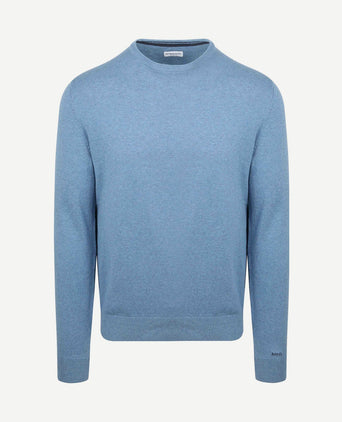Trui merino blend lichtblauw