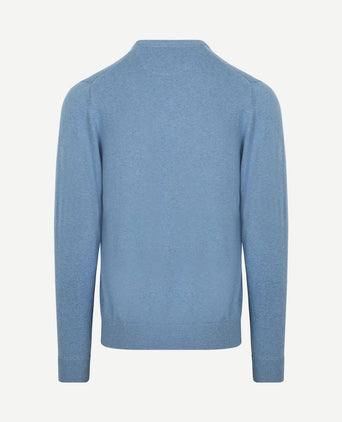 Trui merino blend lichtblauw