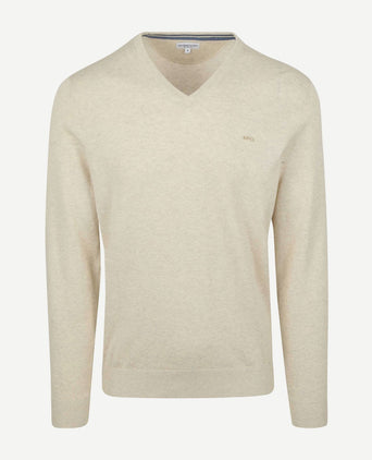 McGregor trui v-hals ecru | Regular-fit