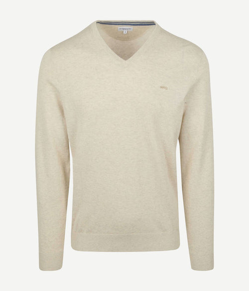 McGregor trui v-hals ecru | Regular-fit