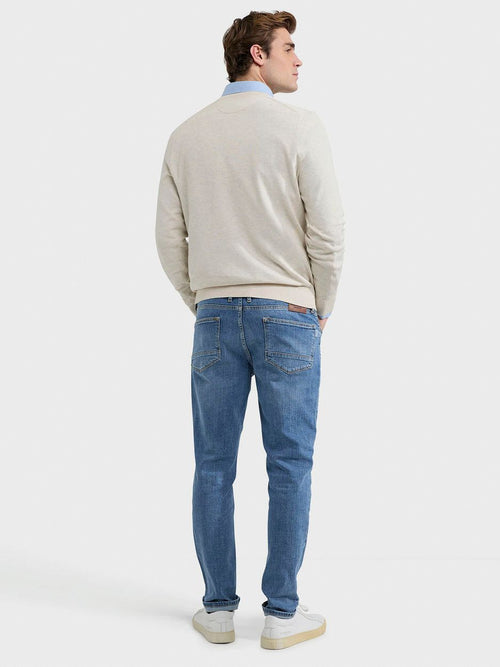 McGregor trui v-hals ecru | Regular-fit