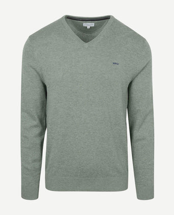 McGregor trui v-hals lichtgroen | Regular-fit