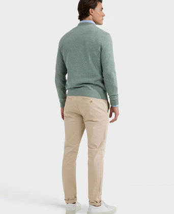 McGregor trui v-hals lichtgroen | Regular-fit