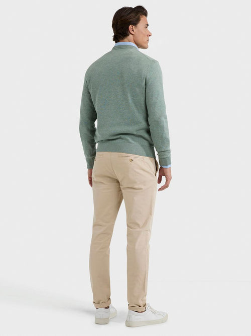 McGregor trui v-hals lichtgroen | Regular-fit