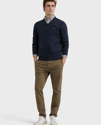 McGregor trui v-hals donkerblauw | Regular-fit