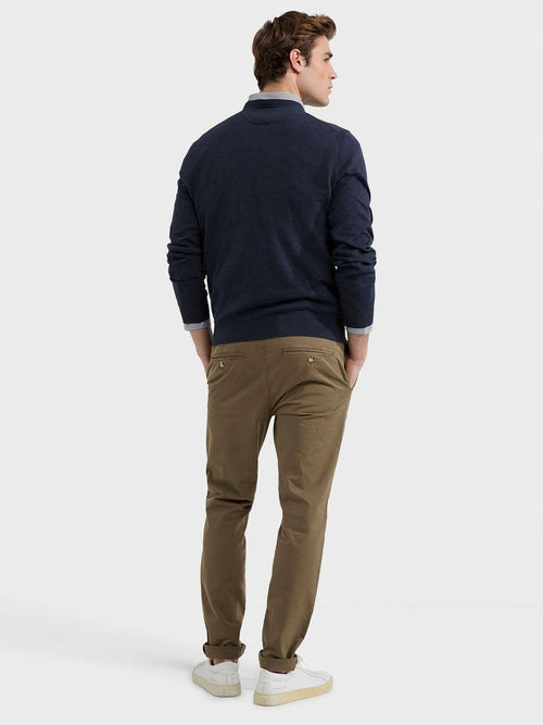 McGregor trui v-hals donkerblauw | Regular-fit