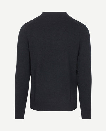 Trui v-hals donkerblauw