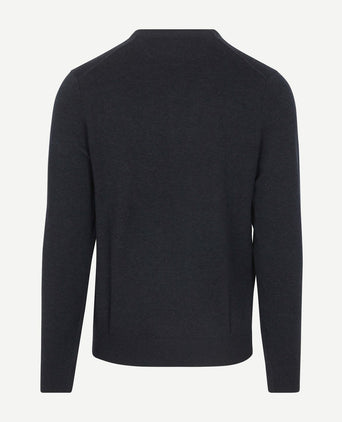 Trui v-hals donkerblauw