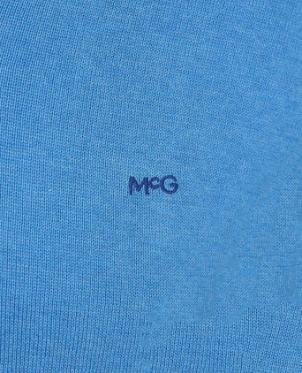 Trui v-hals sea blauw