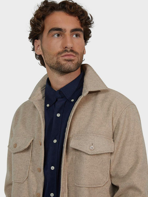 McGregor overshirt beige | Regular-fit