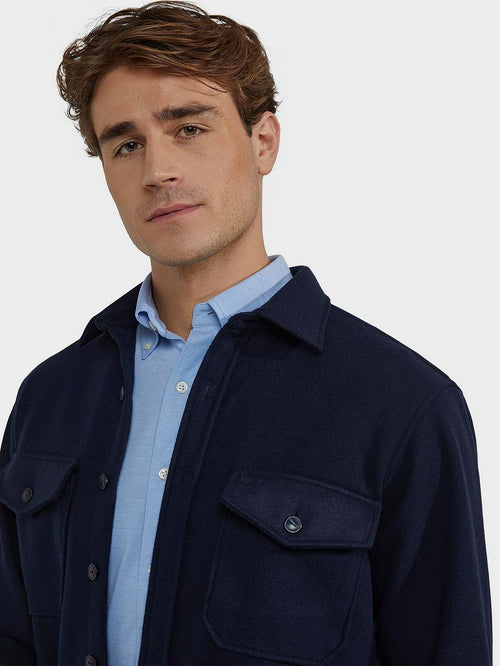 Overshirt donkerblauw