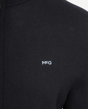Vest cotton cashmere donkerblauw