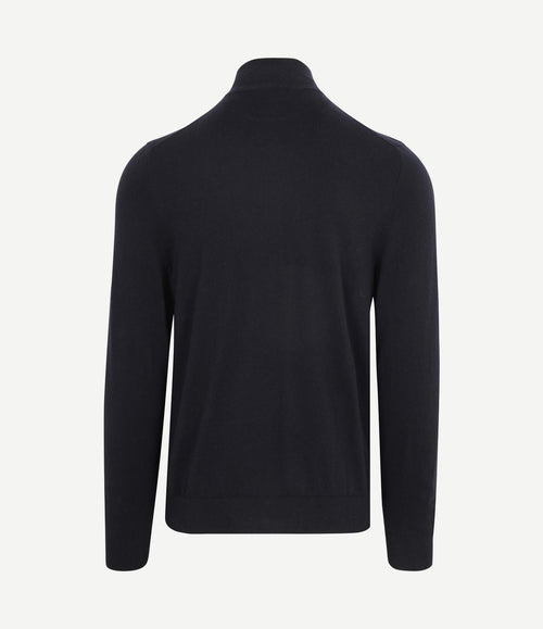 Vest cotton cashmere donkerblauw