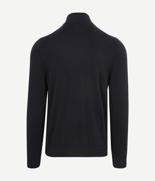 Vest cotton cashmere donkerblauw