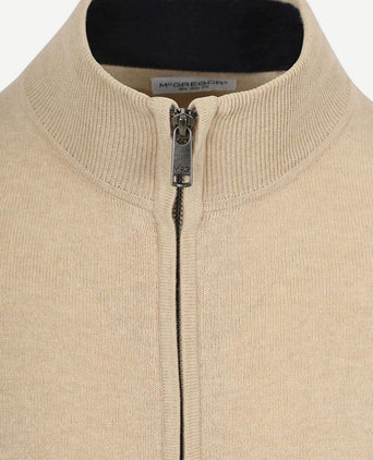 Vest cotton cashmere sand