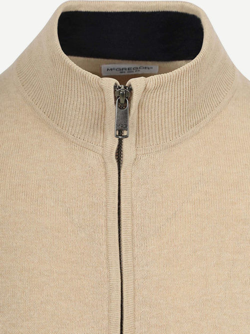 Vest cotton cashmere sand
