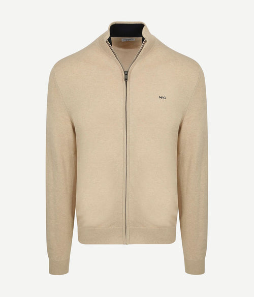 Vest cotton cashmere sand