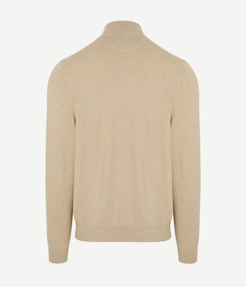 Vest cotton cashmere sand