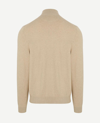 Vest cotton cashmere sand