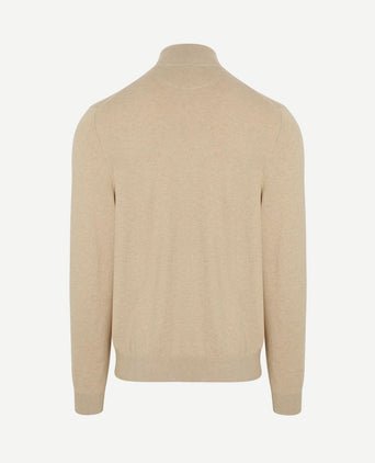 Vest cotton cashmere sand
