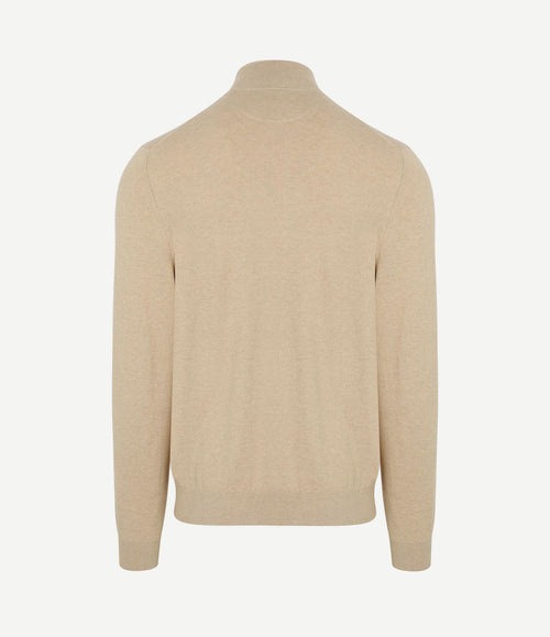 Vest cotton cashmere sand