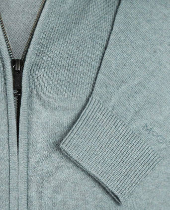 McGregor vest merino blend sage groen | Regular-fit