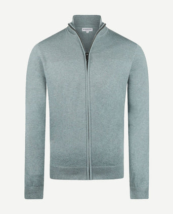 McGregor vest merino blend sage groen | Regular-fit