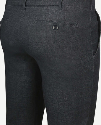 Meyer chino Bonn melange donkerblauw