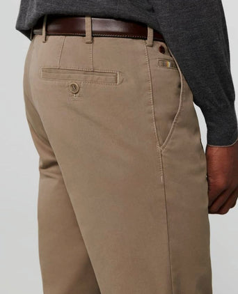 Meyer broek Roma chino lichtbruin | Regular-fit