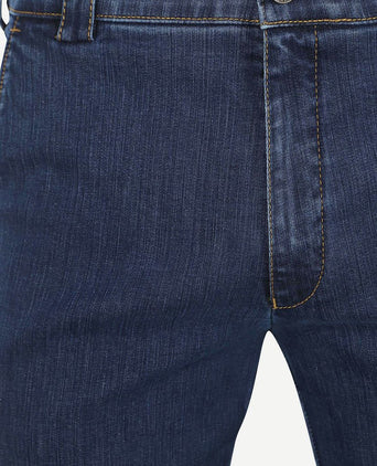 Meyer broek Roma jeans donkerblauw | Regular-fit